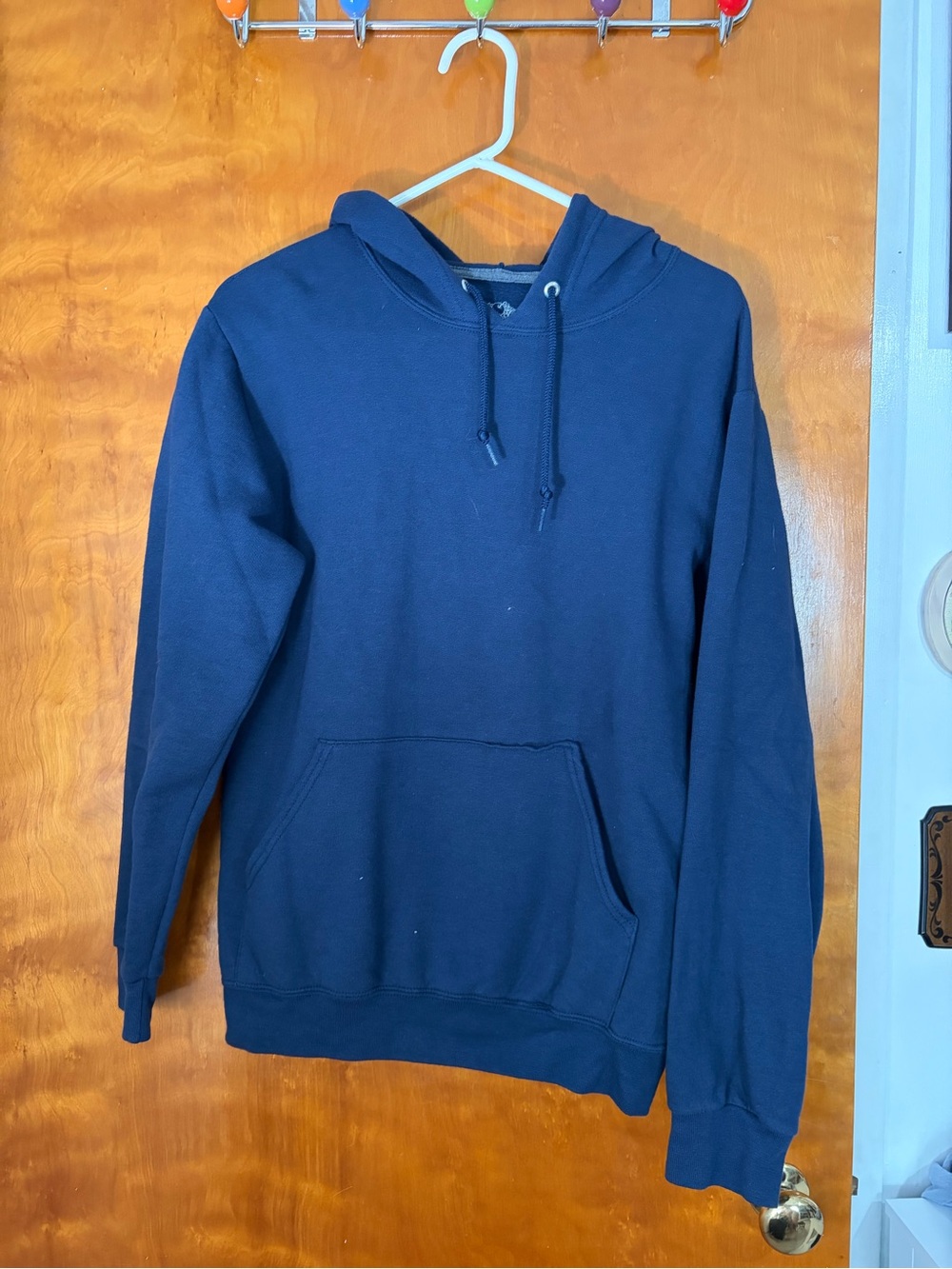 Fruit of the Loom Navy Blue Pullover Hoodie